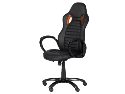 Офис стол Carmen 7502 (черно-оранжев)